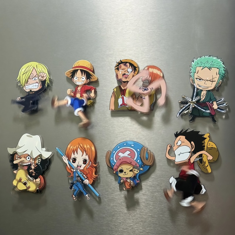Model Kit Luffy - New One Piece rotating fridge magnet