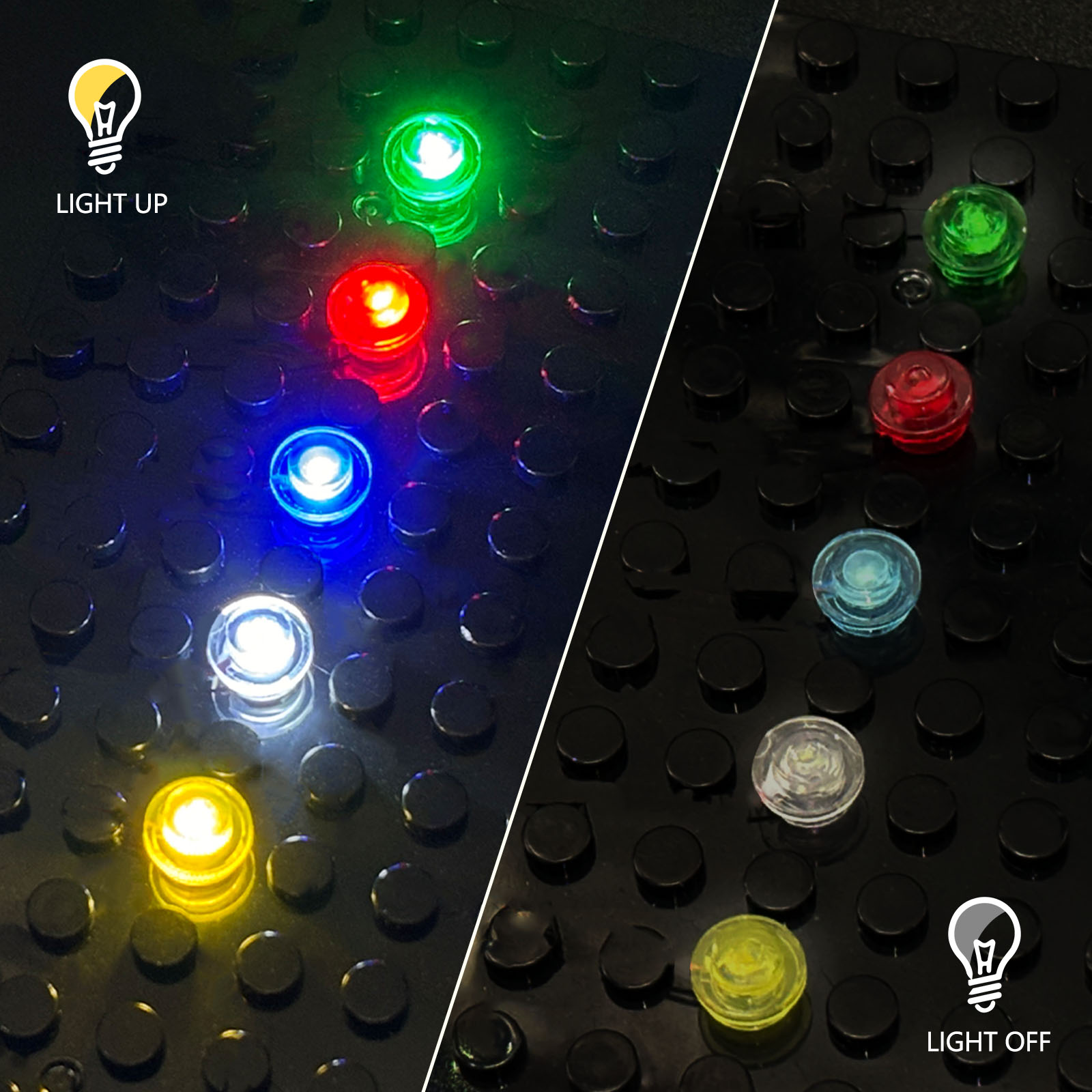 10 PCS Colorful LED Lighting   - огляд і ціна Model Kit Walmart