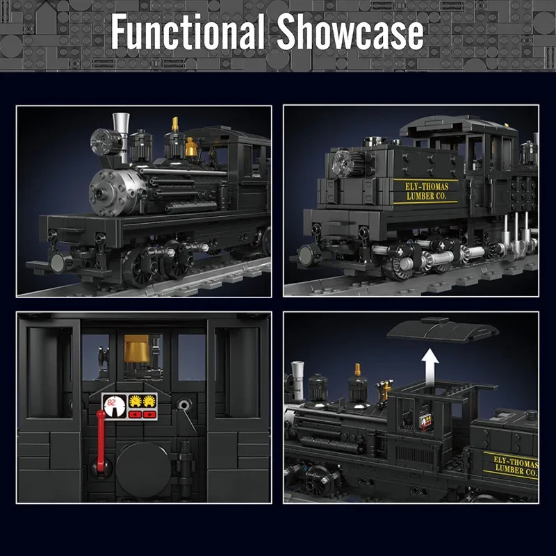 Mould King Shay-Type Steam Loc - огляд і ціна Model Kit Locomotive