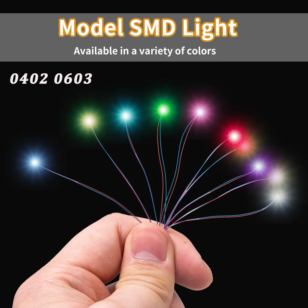 5PCS 3V LED 0402 0603 SMD Lamp - огляд і ціна Model Kit Locomotive