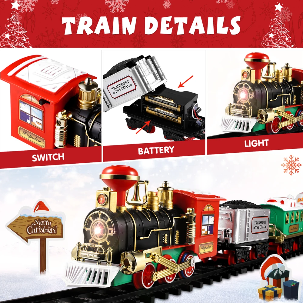 Christmas Train Set Festive Mi - огляд і ціна Model Kit Locomotive