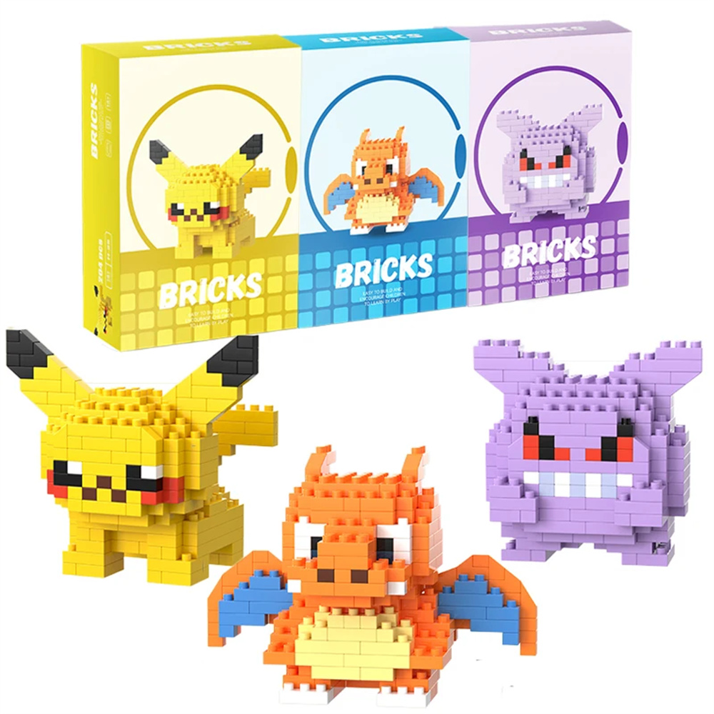 Pokemon Micro Building Blocks  - огляд і ціна Model Kit Walmart