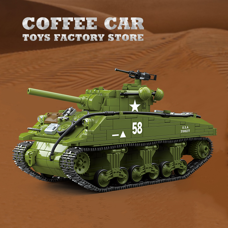 M4A3 Medium Tank Building Bloc - огляд і ціна Model Kit Armored Core