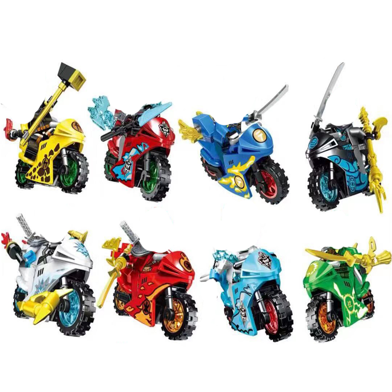 Ninja Figures Motorcycle Build - огляд і ціна Model Kit Walmart