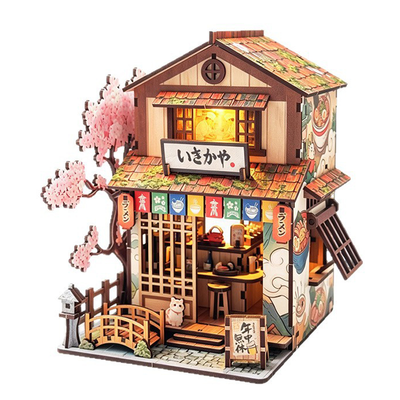 DIY Wooden Japanese Noodle Res - огляд і ціна Model Kit Japanese