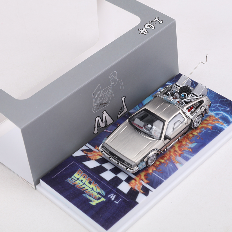 MJ 1:64 DeLorean DMC I II III  - огляд і ціна Model Kit Lamborghini